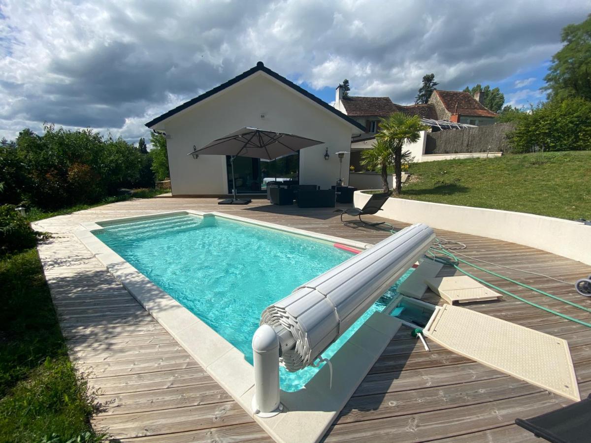 Sainte-Foy-de-Longas Maison De Vacances Contemporaine, Plein Perigord Pourpre מראה חיצוני תמונה