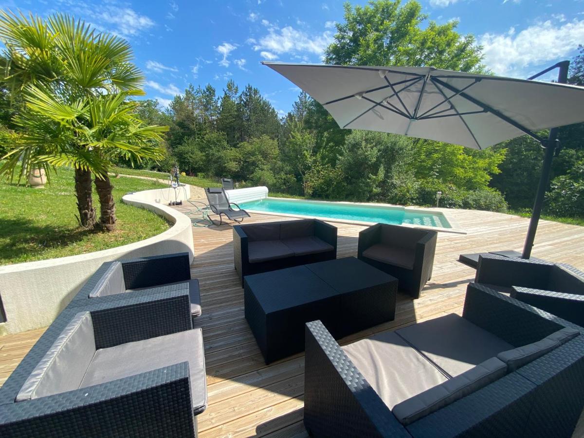 Sainte-Foy-de-Longas Maison De Vacances Contemporaine, Plein Perigord Pourpre מראה חיצוני תמונה
